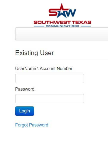 Enter in username and password for existing user