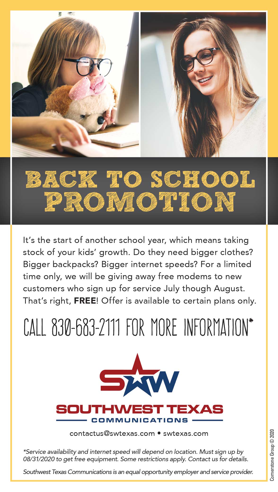 Back to school promotion